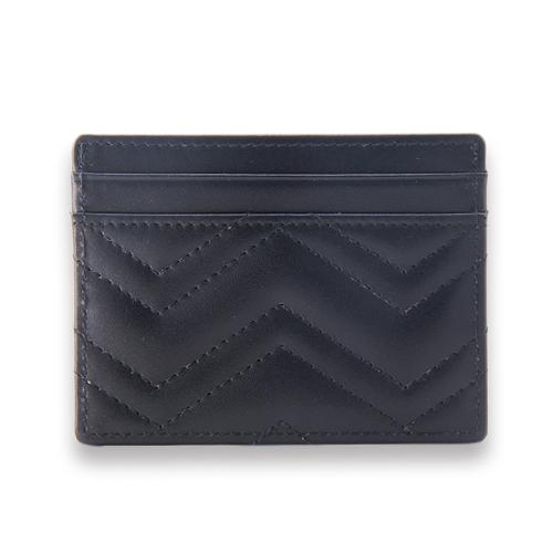 Quilted card wallet RFID quilted genuine leather card holder with logo