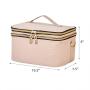 Makeup Storage Clutches Travel Portable Waterproof Flannel Makeup Organizer Pouch Velvet Cosmetic Bags Case