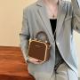 ZR269 Westernized Leisure Simple Women's Handbag Box Bag Exquisite Chain Straddle Underarm Bag Party