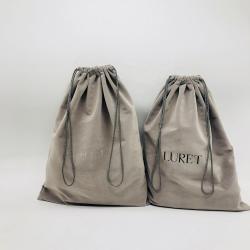 Wholesale High End Durable Custom Velvet Clothes Dust Packaging Shopping Bag Storage Gift Velvet Drawstring Pouch