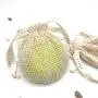 Natural Custom Logo Sisal Linen Cotton Mesh Drawstring Packaging Soap Saver Gift Pouch Organic Cosmetic Soap Bag