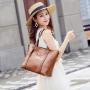 OEM725 New FashionSimple Female  Women Tote Bag High Quality Vintage Leather Shoulder Bag Girl Lady Crossbody Bag