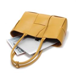OEM ODM Customized Luxury 2023 Trendy Woman Woven Style Genuine Cowhide Split Leather Ladies Designer Tote Shoulder Bag Handbag