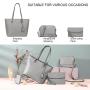 LOVEVOOK 2021 Brand Designer ladies clutches hand bags PU Leather Crossbody shoulder bags 4 pcs Women Purse and HandBags Set