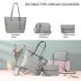 LOVEVOOK 2021 Brand Designer ladies clutches hand bags PU Leather Crossbody shoulder bags 4 pcs Women Purse and HandBags Set