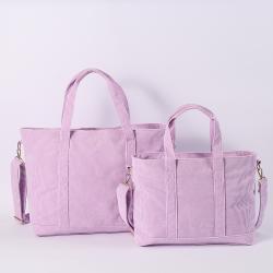 2021 Factory  Latest Hot Sale Custom Adorable Corduroy Designer Hand Bag  Beach Tote Bag Foldable Shopping Bag