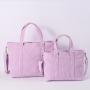 2021 Factory  Latest Hot Sale Custom Adorable Corduroy Designer Hand Bag  Beach Tote Bag Foldable Shopping Bag