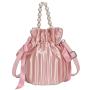 Newest Pearl Vintage Bucket Ladies Handbags Draw String Women Bags Shoulder Crossbody Purses Fashion Designer Handbags