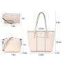 LOVEVOOK Stylish 3 in 1 ladies designer handbag sets luxury bags Tote Purse Shoulder Bag work women's purses and hand bags