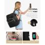 LOVEVOOK 2023 bags waterproof Large Capacity Travel Business backpacks School USB Charging 15.6 17in Laptop Backpack for women