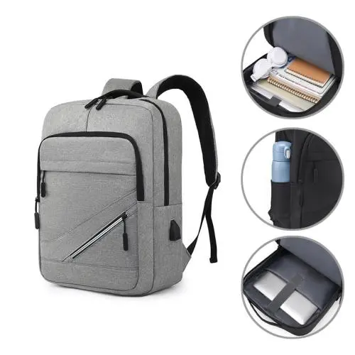Gelory Customized Logo Waterproof School Students Backpack Boys Shockproof Laptop Bag Large business Backpack