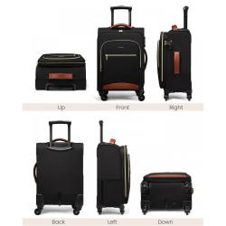 LOVEVOOK Waterproof Large Capacity Lightweight Spinner Carry on suitcase for Airline Approved 20in Wheels Travel Luggage bags