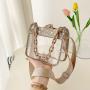Transparent bright diamond women's bag chain small female diagonal bag fashionable shoulder bag