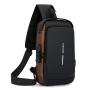 CY015 Chest Bag Men Casual Anti-theft Shoulder Bag Slanting Cross Backpack Waist Pack Business Travel Satchel
