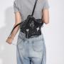 Custom Tote bag Star decoration Simple PU women's bag portable zipper single shoulder chain niche design plus logo