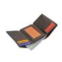 Retro genuine leather men wallet set custom mens leather handmade wallet