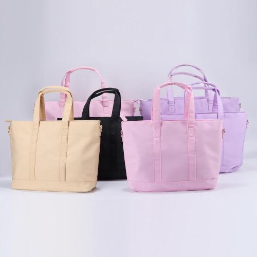 Unisex Waterproof Nylon Oversize Handbag Women Reusable Shopping Hand Bags Zipper Closure Working Travel Large Beach Tote Bag