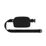 custom travel nylon waist bag for men women black running pouch mini shoulder everywhere belt bag fanny pack with long strap