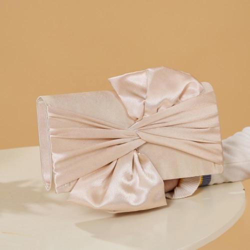 Satin evening bag bow clutch party bags wedding bridal bag wholesale