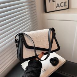 Stone Grain Women Handbags Ladies Bags Contrast Color Fashion Women Bags Pu Leather Women Bags Handbag JY220818