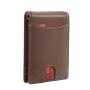 Minimalist Front Pocket Bifold Leather with ID Window Slim Large Capacity RFID Blocking Men's Wallet