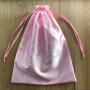 Flexography Large 12*16 inch Satin Packaging Bag For Apparel Custom Logo Printed Satin Shoe Bag Satin Drawstring Pouch