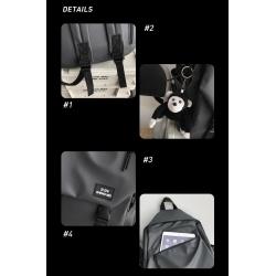 ZF122 College and High School Students Schoolbag Nylon Waterproof Wear-resistant Shoulder Bag Male Simple Versatile Travel Bag