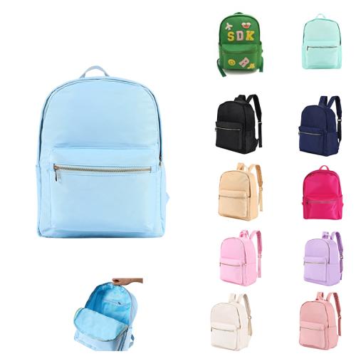 US Warehouse Direct Ship Waterproof Nylon School Pack Boys Girls Durable Blue Pink Students Teenager Backpack Kids School Bags