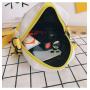 HR321 Mini INS Spliced Canvas Crossbody Bag Canvas Shoe Shape Outdoor Hanging Women's Bag New Students Shoulder Small Square Bag