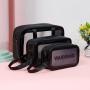 KBW118 Hot Selling Portable Waterproof Cosmetic Bag with Large Capacity PU Transparent Travel Storage Bag For Women