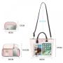 LOVEVOOK 2021 New Arrivals OEM ODM Custom Logo PU Leather 3 pcs Tote Bags Sets Women Purse and Handbags set Ladies Hand Bags