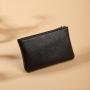 Men and women wallets new lychee grain simple zipper coin purse ultra-thin short card coin key organizer bag pouch