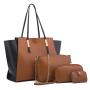 CCF96 New Fashion Messenger Shoulder Purse Bag Sets 4 Pieces Hand Bag Ladies Tote Bags Luxury Purses and Handbags for Women