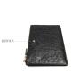 Billeteras Custom Luxury Real Ostrich Skin Leather Men Women Fashion Mini Slim Coin Cash Zip Zipper Wallet Purse