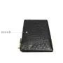 Billeteras Custom Luxury Real Ostrich Skin Leather Men Women Fashion Mini Slim Coin Cash Zip Zipper Wallet Purse