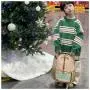 ZR862 Fashion Children Schoolbag Unisex Backpack Oxford Cute Kid Versatile Letter Kindergarten Primary School Bag Outdoor Travel