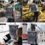 LOVEVOOK Rucksack for Men Women Large Waterproof Laptop Backpack for Work Travel 17 Inch Roll Top Backpack