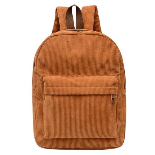 KBW582 Wholesale New Corduroy Shoulder Travel Laptop Computer Bag Unisex High Quality Fashion Student Backpacks Custom Logo