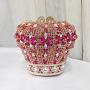 Women wedding Sliver Crown diamond party skull handbag hand rhinestone ice cream clutch popcorn gun purse fish cake evening bags
