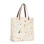 Custom Transport Tote With Interior Zip Patch Pockets for Women Girls Shoulder Grocery Bag Canvas and Leather Bags