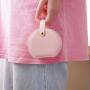portable pu leather pink mini jewellery organizer case ring earrings necklace jewelry travel box
