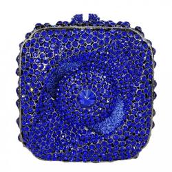 Latest African Ladies Bridal Gold Occasion Handmade Crystal Rhinestone Clutch Purse Bag For Weeding Party