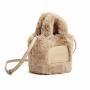 Custom 2024 Fur Bags Vegan Leather Women Hand Bag Lamb Wool Mini Handbags From China Ladies Luxury Purses