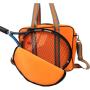 ZWY168 Wholesale Portable Badminton Tennis Tote Bag Men Women Oxford Outdoor Sport Training Ball Bag Orange Racquet Shoulder Bag