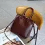 Vegetable tanned leather crossbody retro genuine leather women's bag