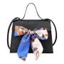 Wholesale factory cheap price women handbag 2024 fashion shoulder crossbody bag silk scarf lychee grain smallsquare bag