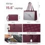LOVEVOOKNew 2pcs elegant ladies shoulder bags luxury daily insulated cooler bag school business waterproof women laptop handbags