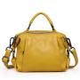 2024 Custom Luxury Genuine Leather Boston Bags Handbags For Women With Shoulder Strap