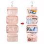 Lovevook 2022 Waterproof Large Travel Toiletry Bag with Carry Handle and 360 Rotating Hooks Foldable Women's Cosmetic Bags