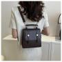ZR651 New Women Bag Backpack Fashion Good Girl PU Leather Waterproof Schoolbag Female Flip Cover Versatile Travel Crossbody Bag